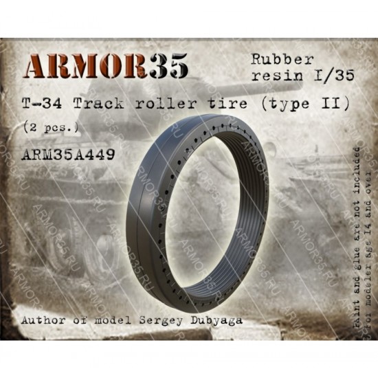 1/35 T-34 Track Roller Tyre Type II (2pcs)