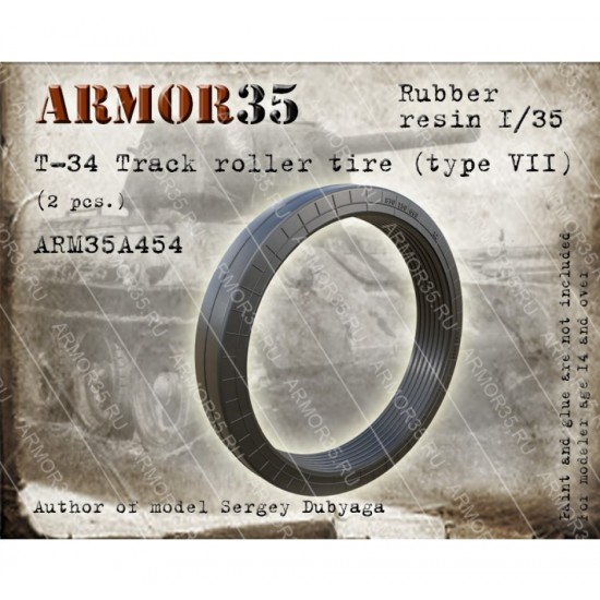 1/35 T-34 Track Roller Tyre Type VII (2pcs)