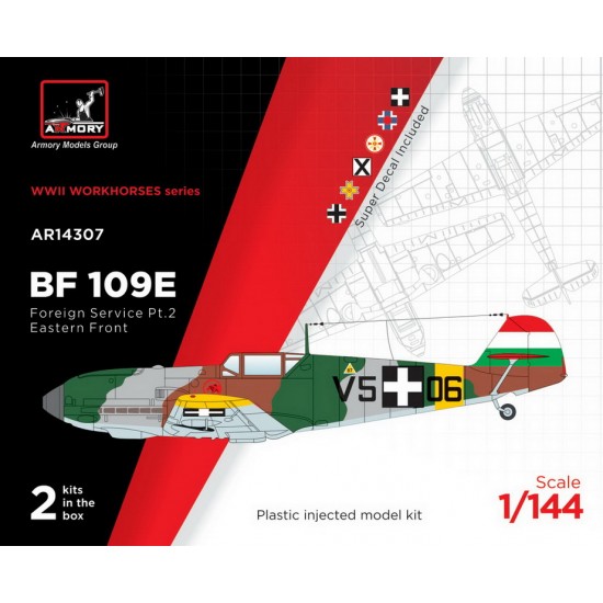 1/144 Messerschmitt Bf 109E Foreign Service Aces #2 - Hungary/Slovakia/Bulgaria/Romania