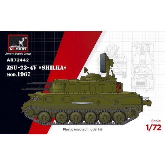 1/72 Soviet AA SPG ZSU-23-4V Shilka mod.1967