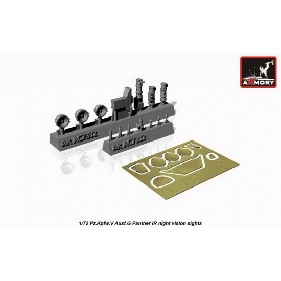 1/72 PzKpfw.V Ausf.G Panther IR Night Vision Sights for Panther G (Generic)