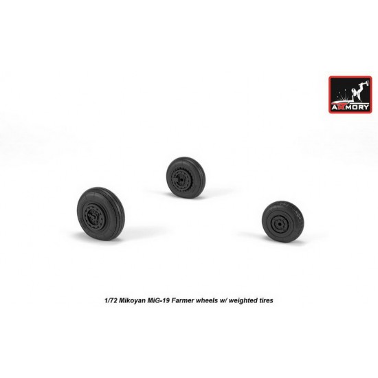 1/72 Mikoyan MiG-19S/P Farmer Wheels w/Weighted Tyres