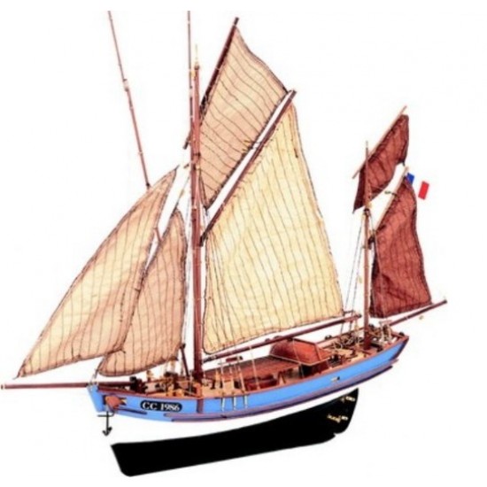 1/50 Marie Jeanne w/ #27003 Tools & Plankbender Wooden Ship Model