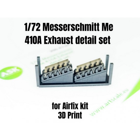 1/72 Messerschmitt Me 410A Exhaust Detail Set for Airfix kits