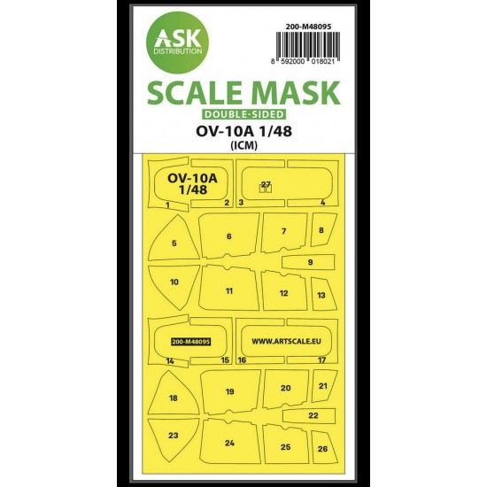 1/48 OV-10A Double-sided Masking self-adhesive pre-cutted for ICM kits