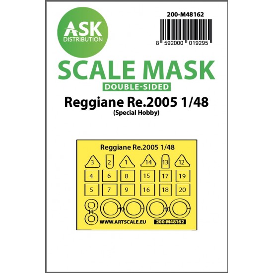 1/48 Reggiane Re.2005 double-sided fit express Mask for Special Hobby kits