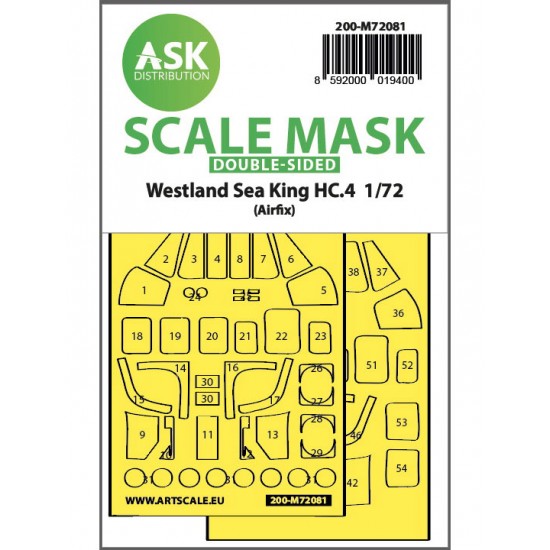 1/72 Westland Sea King HC.4 double-sided express fit Mask for Airfix kits
