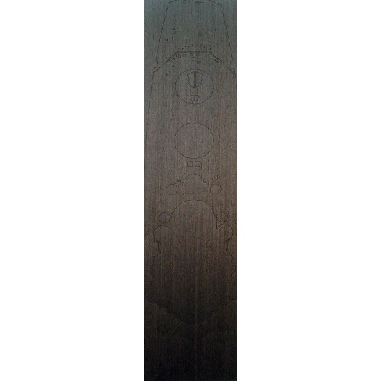 1/350 IJN Musashi Wooden Deck (Black Deck) for Tamiya kit #78016 