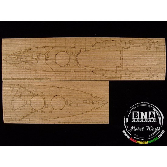 1/350 HMS Warspite Wooden Deck for Academy kit #14105