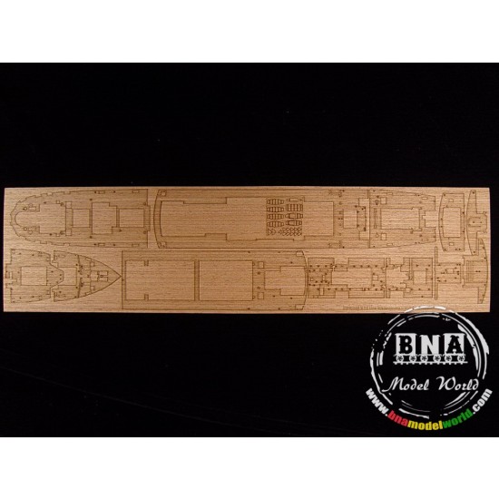 1/350 NYK Hikawa Maru Passenger Cargo Wooden Deck for Hasegawa kit #40028
