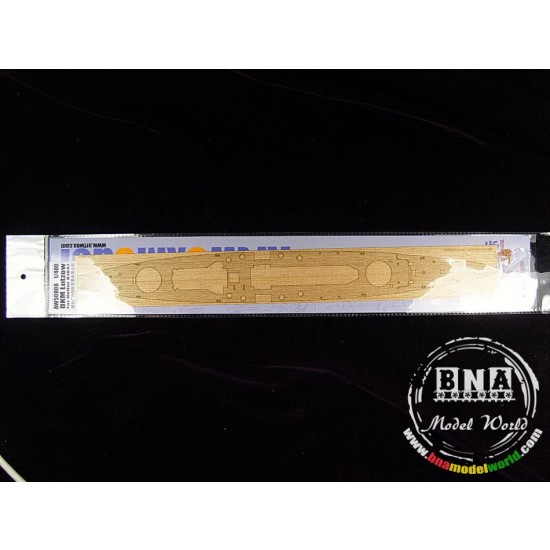 1/400 DKM Lutzow Wooden Deck for Heller kit #81047