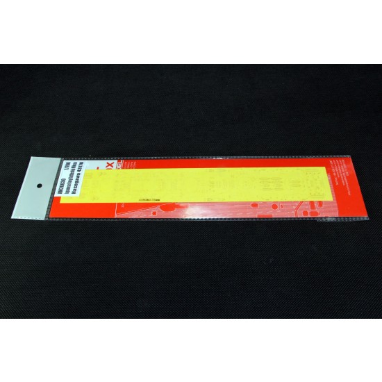 1/700 Japanese Navy Battleship Mikasa Deck Masking Sheet for Hasegawa #43170