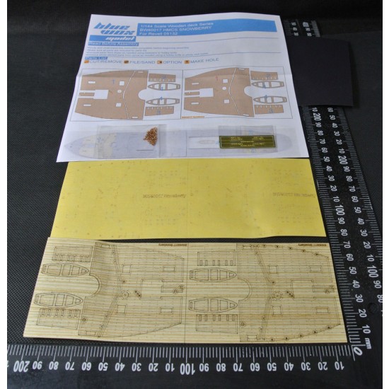 1/144 HSMC Snowberry (2in1) Wooden Deck w/Masking & PE for Revell 05132