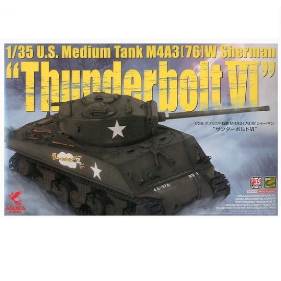 1/35 US Medium Tank M4A1(76)W Sherman Thunderbolt VI