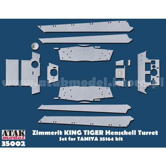 1/35 Zimmerit for SdKfz.182 KING TIGER Turret for Tamiya #35164