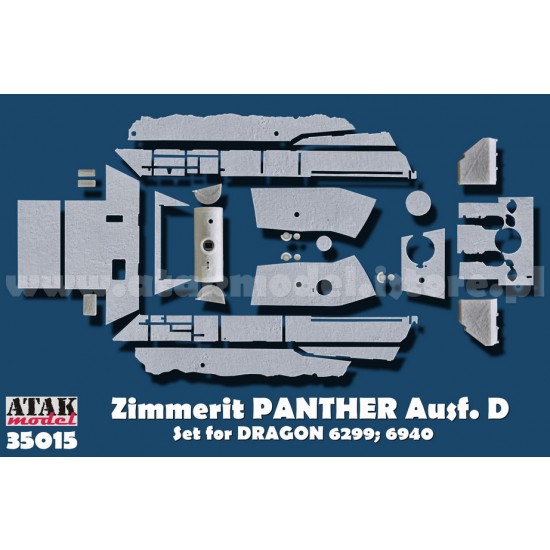 1/35 Zimmerit for Panther D for Dragon-Premium Edition II