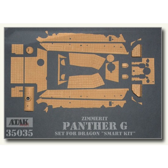 1/35 Zimmerit for Panther G Model I (for DRAGON Smart kit)