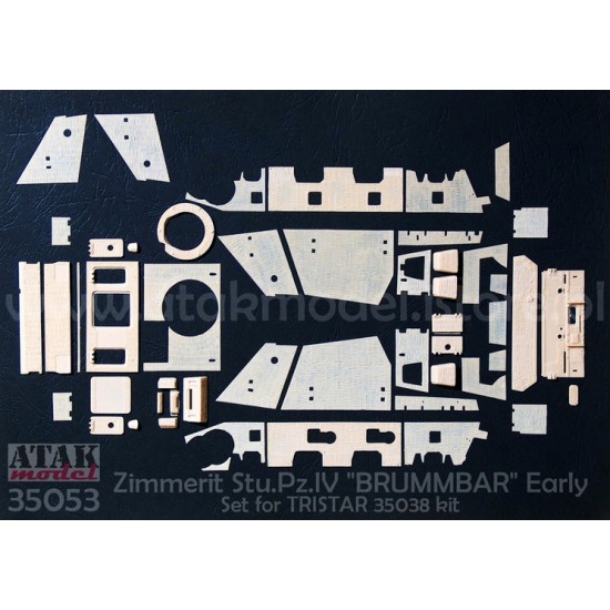 1/35 Zimmerit for Stu.Pz.IV "BRUMMBAR" Early Production for Tristar kit #35038