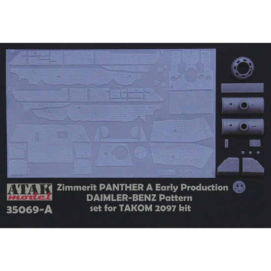 1/35 Panther A Early Daimler-Benz Pattern Zimmerit set for Takom #2097/Das Werk kits