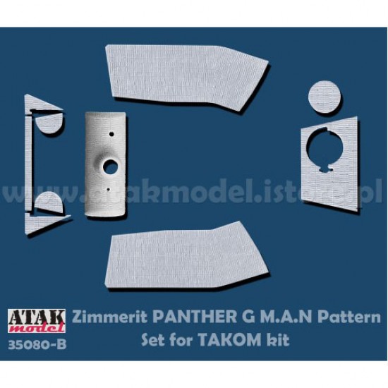 1/35 Panther G Mid, M.A.N Pattern Zimmerit set for Takom kits