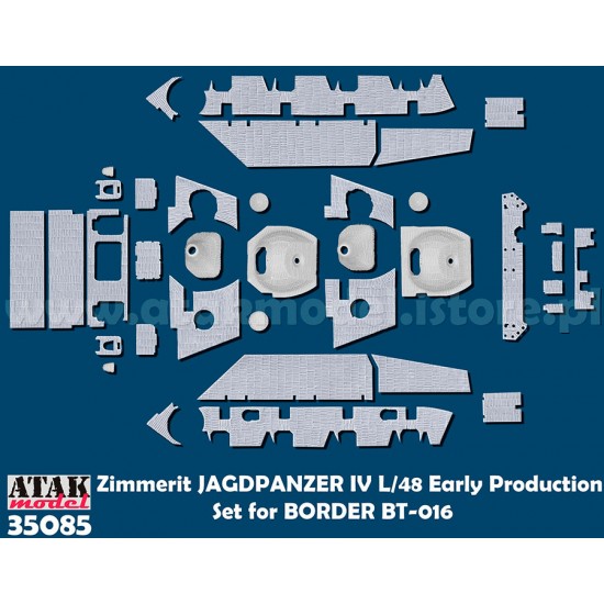 1/35 Jagdpanzer IV Early Zimmerit set for Border Model