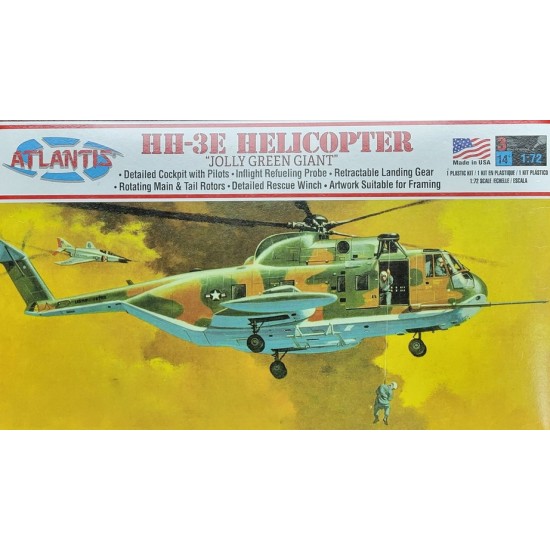 Hélicoptère Sikorsky HH-3E Jolly Green Giant USA 1/72 Altaya – Neuf - Collection Hélicoptère Sikorsky HH-3E Jolly Green Giant USA 1/72 Altaya – Neuf - Collection