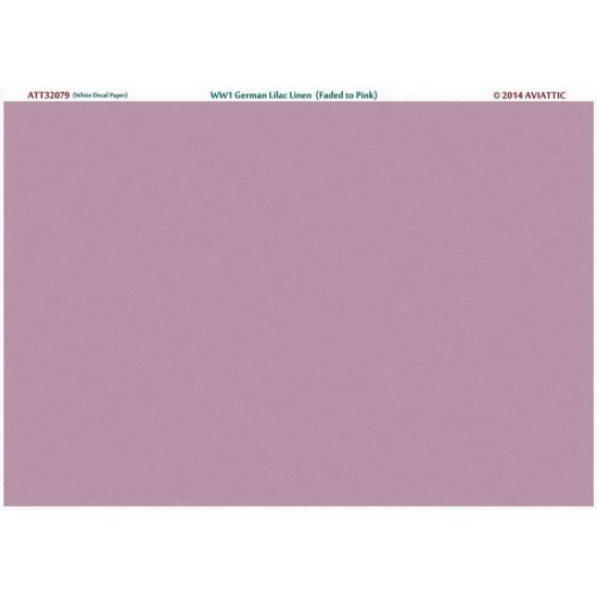 1/32 (White Decal Paper) WWi German Lilac Faded To Pink