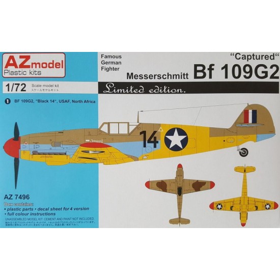 1/72 Messerschmitt Bf 109G-2 Captured Fighter