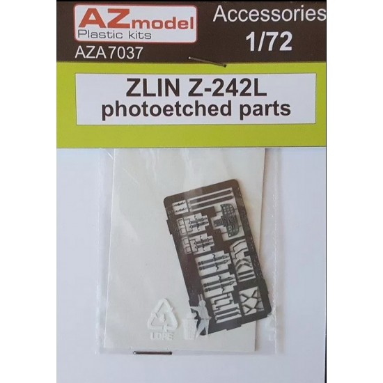 1/72 Zlin Z-242L Instrument Panel and Seatbelts Photo-etched parts