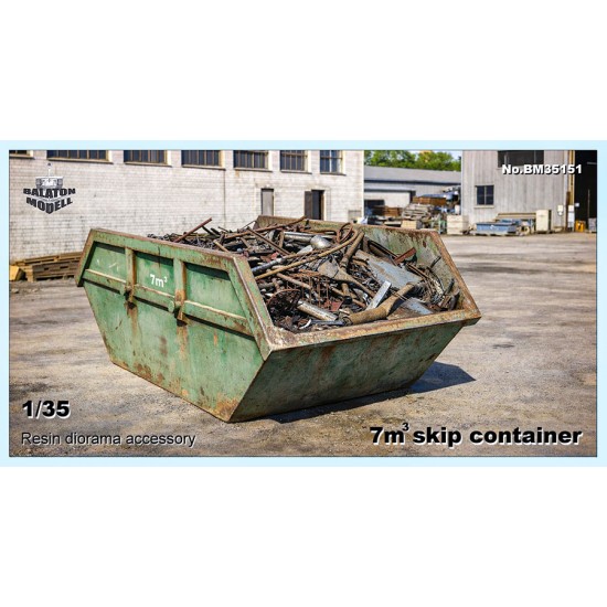 7cbm Skip 1/35 7 CBM Skip Container Balaton Modell BM35151