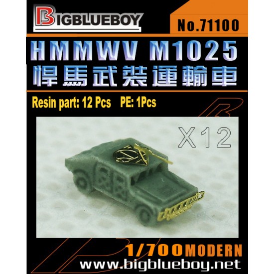 1/700 HMMWV M1025 (12 sets)  