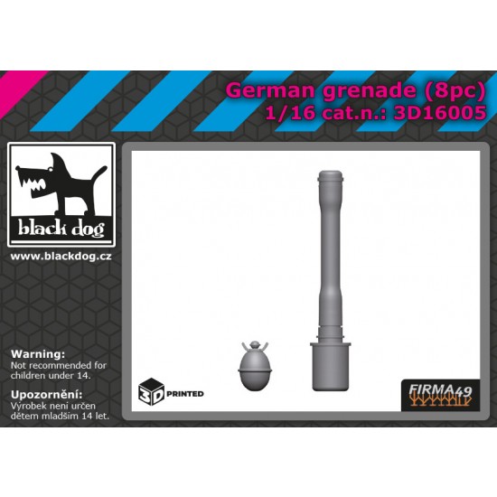 1/16 German Grenade (8pcs)