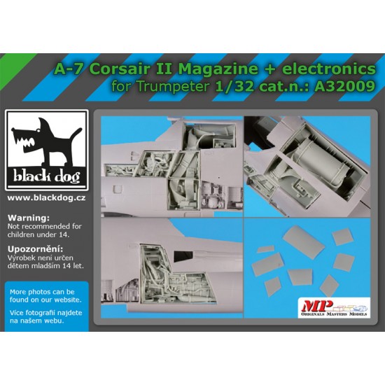 1/32 LTV A-7 Corsair II Magazine & Electronics for Trumpeter kits