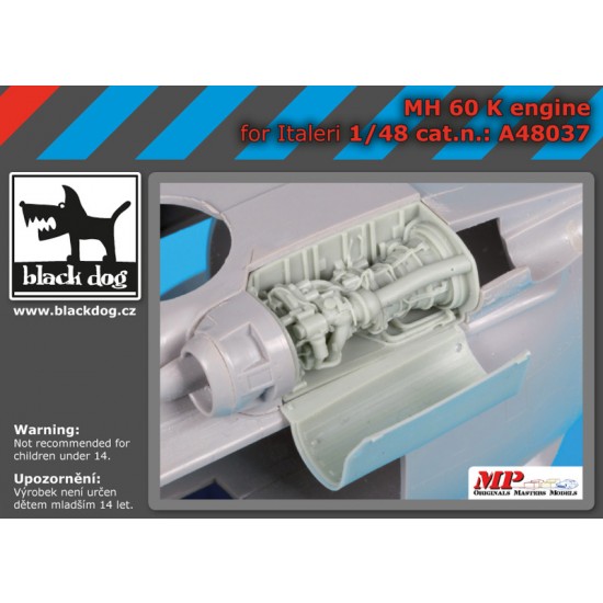 1/48 MH-60K Engine for Italeri kits