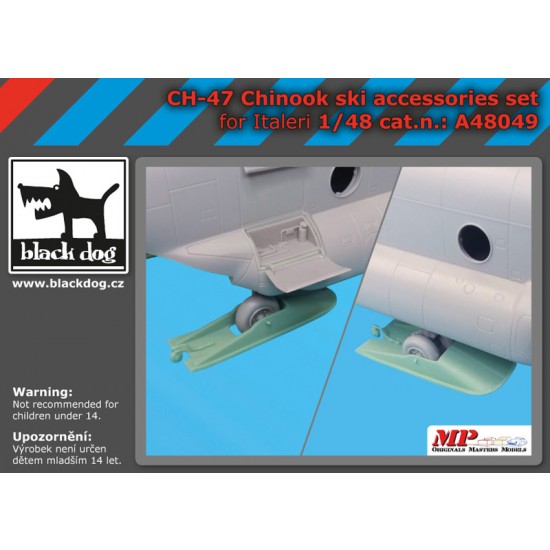1/48 Boeing CH-47 Chinook Ski Accessories Set for Italeri kits