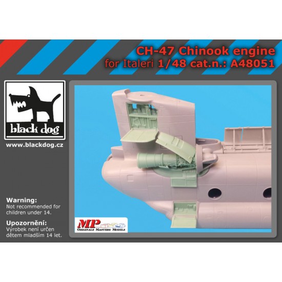 1/48 Boeing CH-47 Chinook Engine for Italeri kits