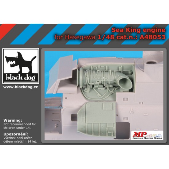 1/48 Sea King Engine for Hasegawa kits