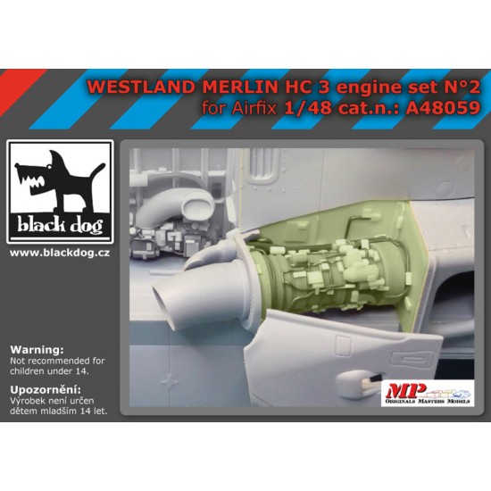 1/48 Westland Merlin HC 3 Engine Set Vol.2 for Airfix kits