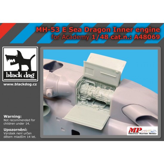 1/48 MH-53 E Dragon Inner Engine for Academy kits
