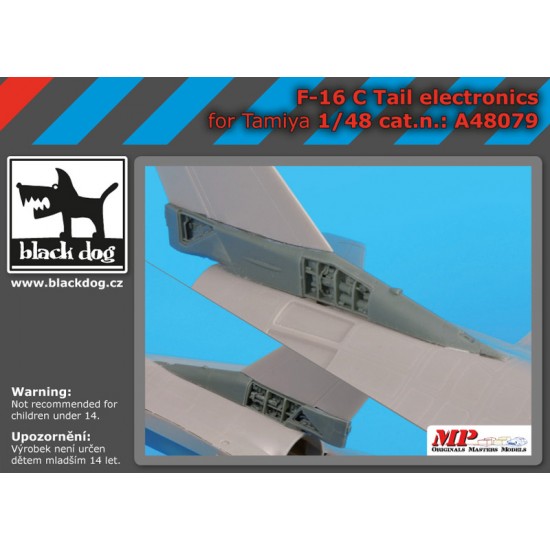 1/48 General Dynamics F-16 C Tail Electronics for Tamiya kits