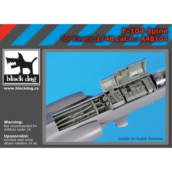 1/48 Lockheed F-104 Starfighter Spine for Kinetic kits