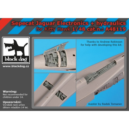 1/48 Sepecat Jaguar Electronics & Hydraulics Set for Kitty Hawk kits