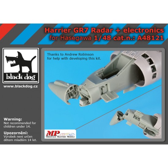 1/48 Harrier Gr 7 Radar & Electronics Set for Hasegawa kits