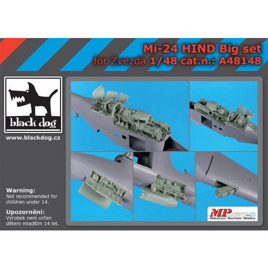 1/48 Mil Mi-24 Hind Super Detail Set for Zvezda kits
