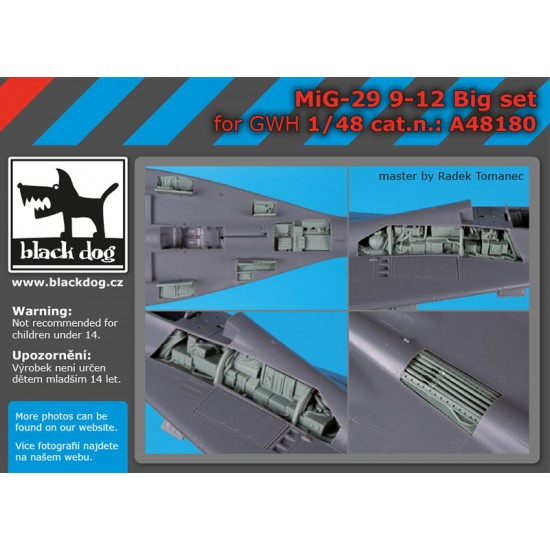 1/48 Mikoyan MiG-29 9-12 Super Detail Set for Great Wall Hobby