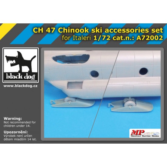 1/72 CH-47 Chinook Ski Accessories Set for Italeri kits