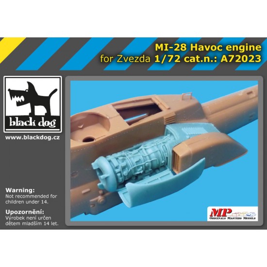 1/72 Mil Mi-28 Havoc Engine for Zvezda kits