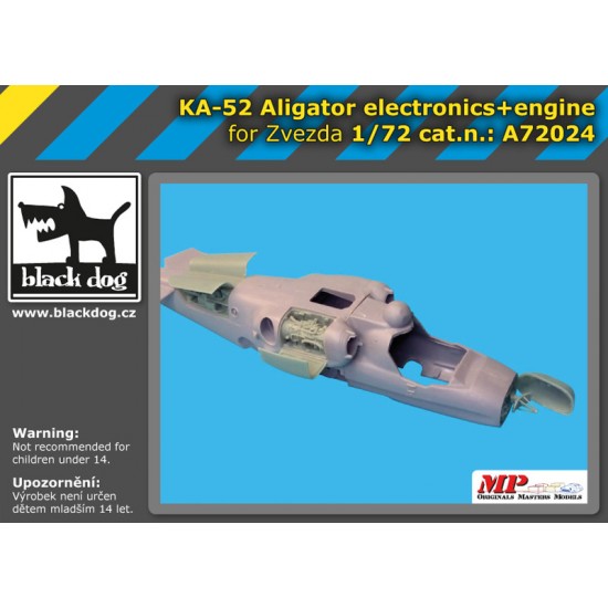 1/72 Kamov Ka-52 Alligator Electronics & Engine for Zvezda kits