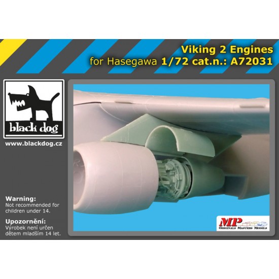 1/72 Viking 2 Engines for Hasegava kits