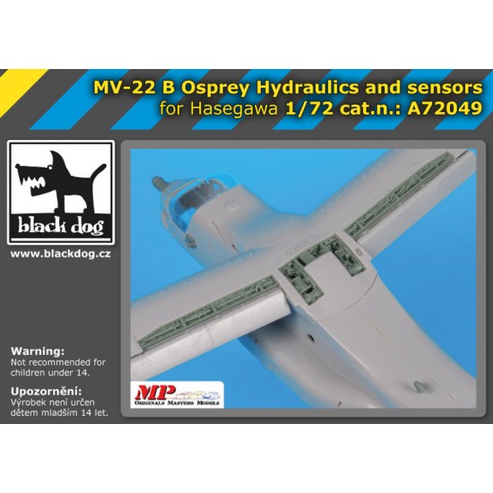 1/72 Bell Boeing MV-22B Osprey Hydraulics & Sensors for Hasegawa kits